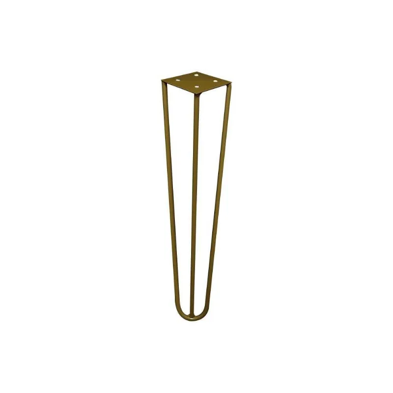 Pé De Metal 30 Cm Mesa De Canto Rack E Puffs Dourado