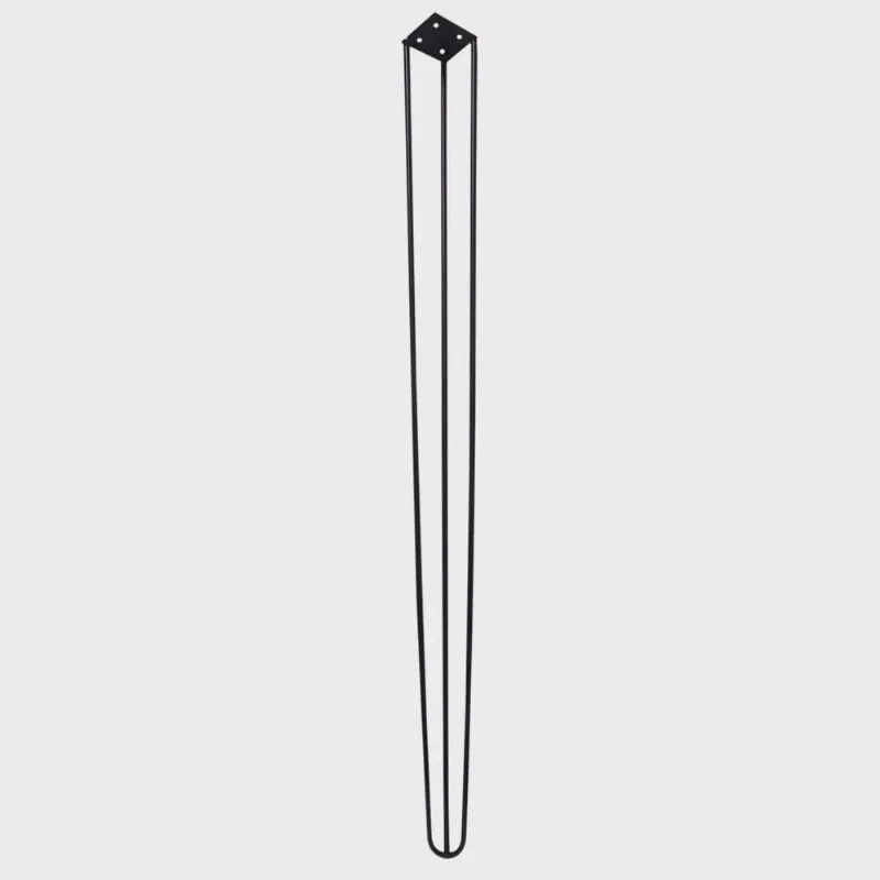 Pé de Metal 90 cm Hairpin Legs Aparador e Mesa de Canto Preto