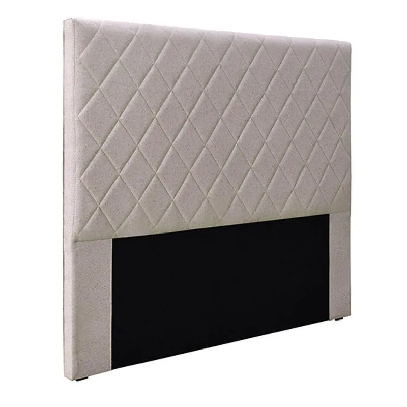 Cabeceira Decorativa G63 King Size Estofada MDF MDP Linho Bege Gran Belo