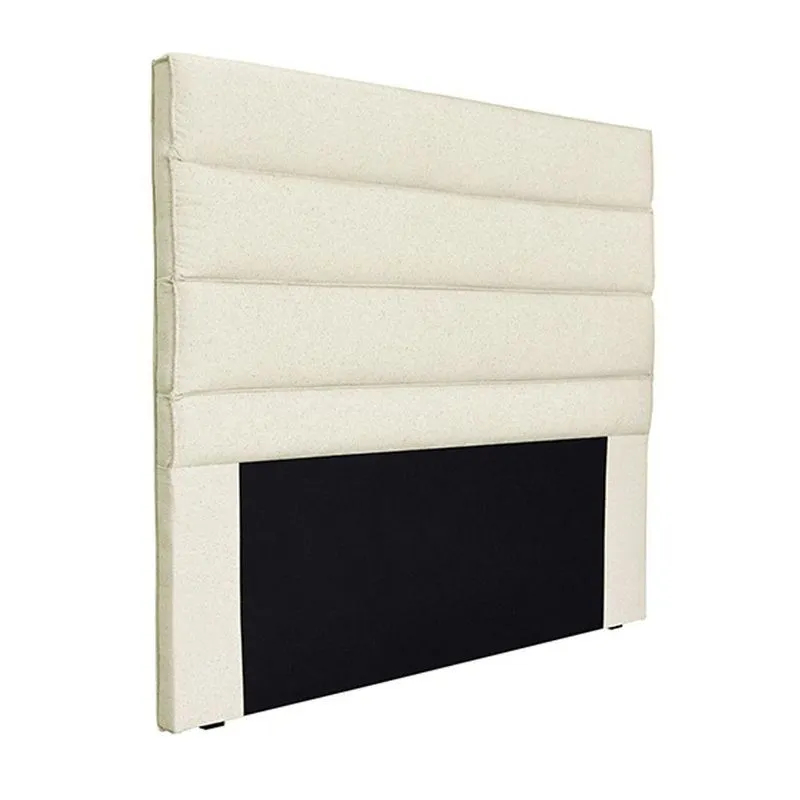 Cabeceira Decorativa G63 King Size No Estrado MDF MDP Linho Bege Gran Belo