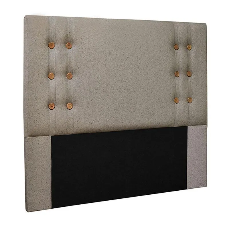 Cabeceira Decorativa Kors Queen Size Em Mdf-mdp Com Revestimento Em Linho Bege Gran Belo