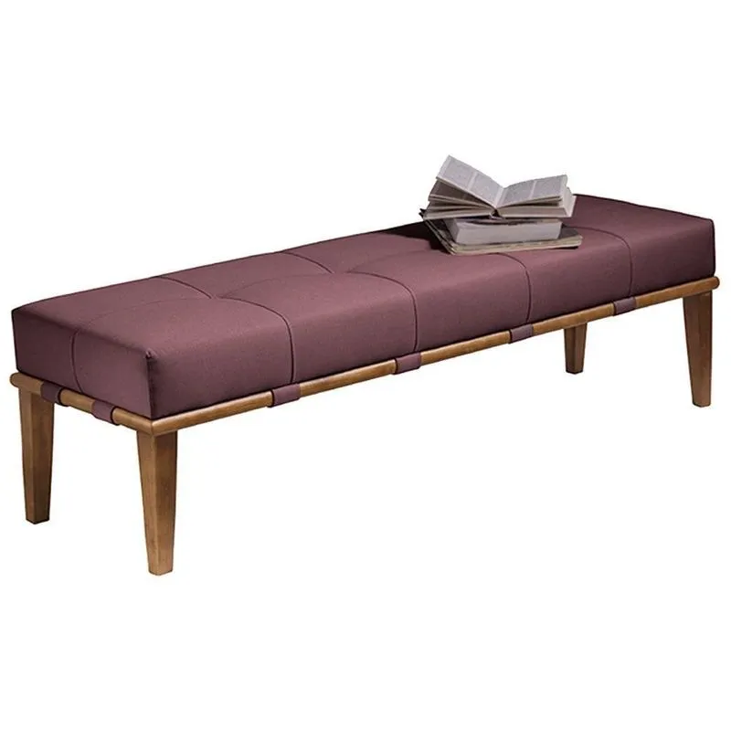 Recamier Decorativo Martínez G62 Estofado Em Espuma Veludo Rosa Gran Belo