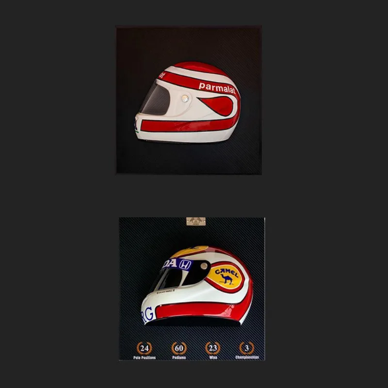 Conjunto De 2 Quadros 3d Helmet Np Bt52 E 88 Branco