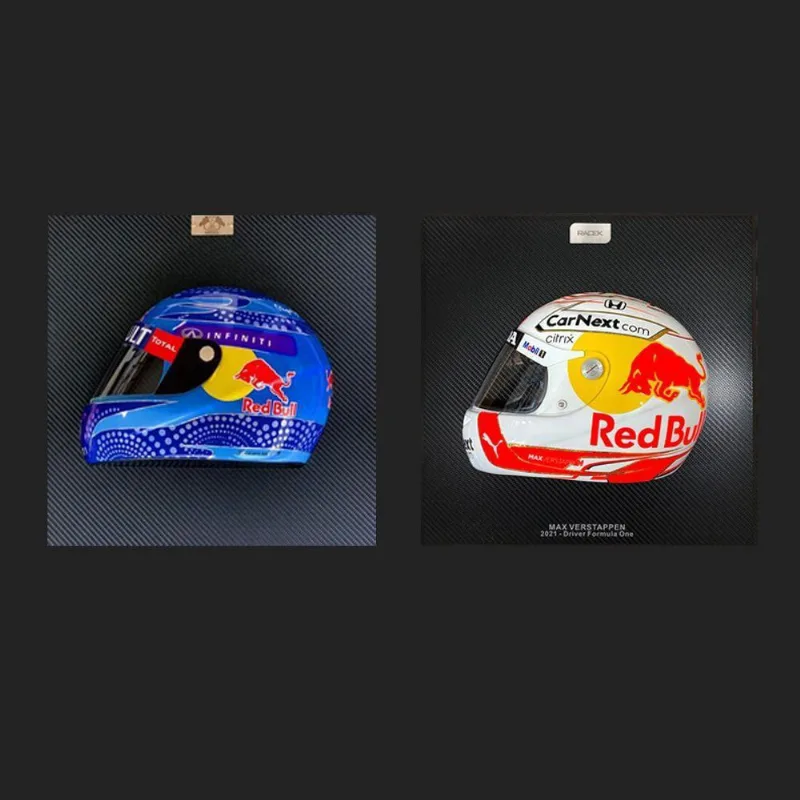 Conjunto De 2 Quadros 3d Helmet Sv Rb9 E Azul branco