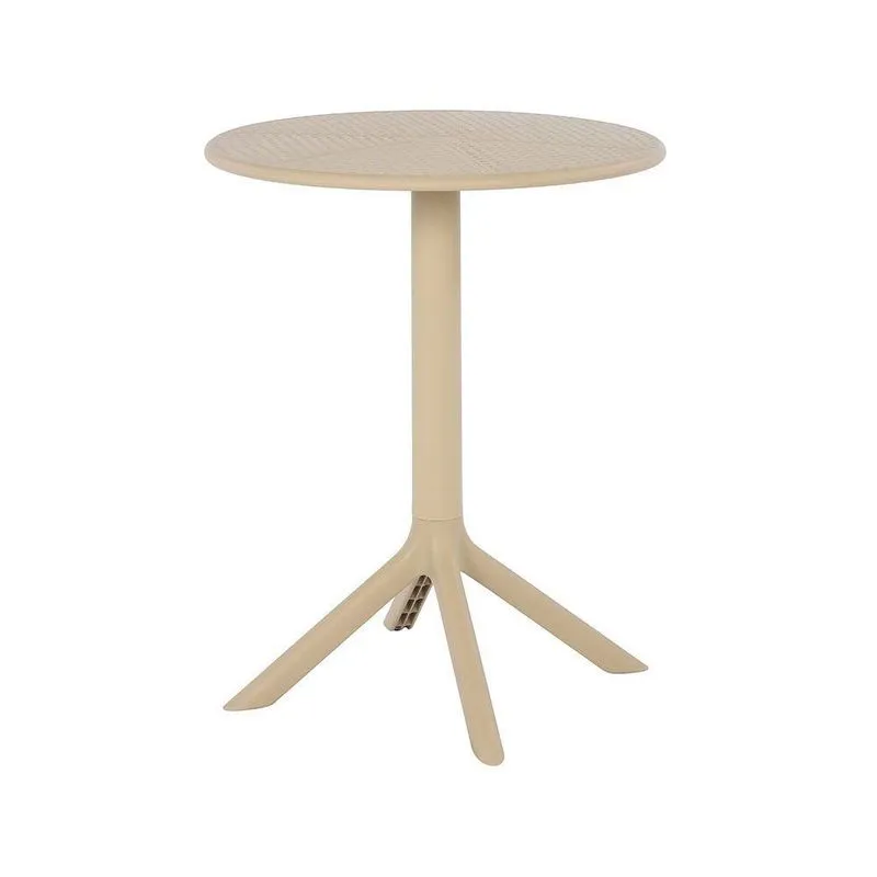 Mesa área Externa Marina Tampo Redondo 60cm Em Pu Fendi G56 - Gran Belo