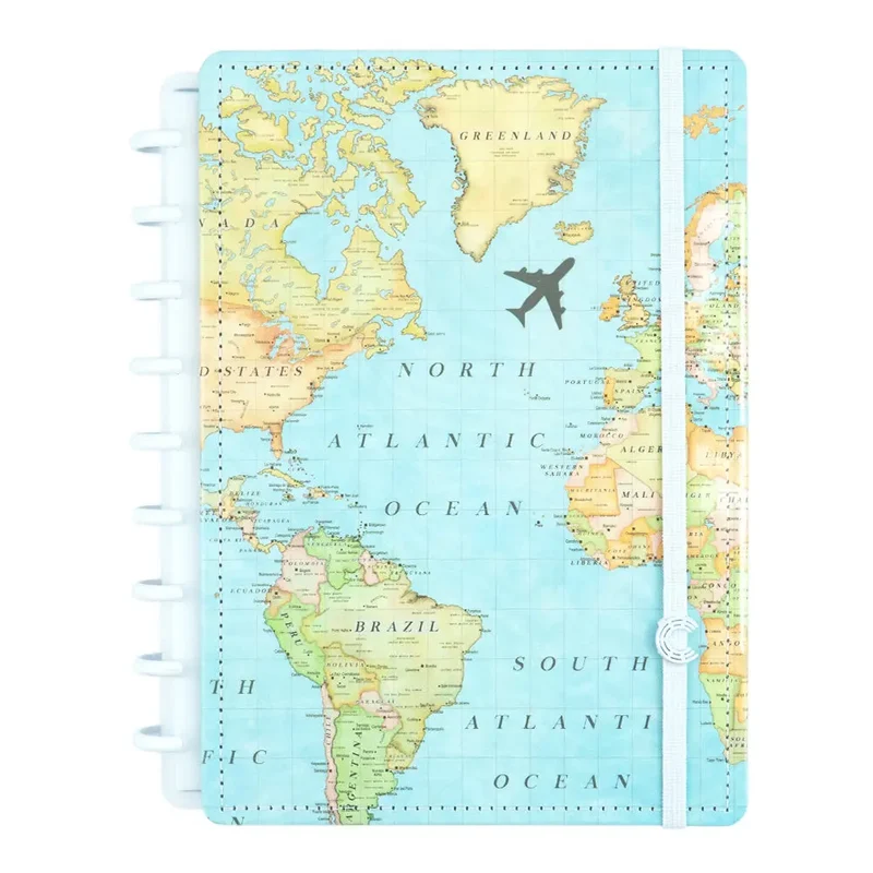 Caderno By Gocase Mapa Mundi Médio