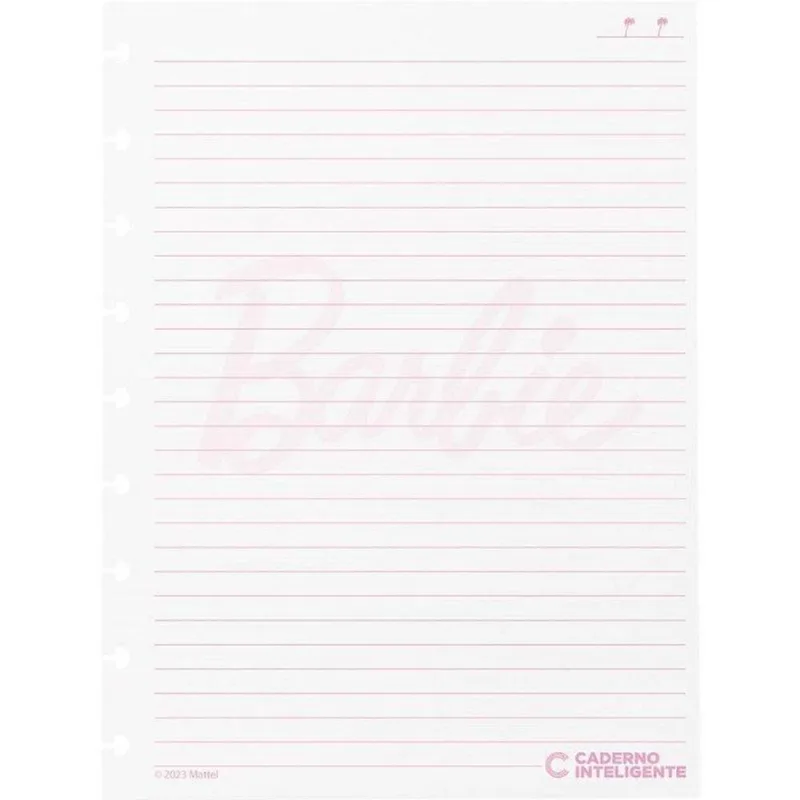Caderno Inteligente Refil Médio By Barbie Paut. 90g 50fl