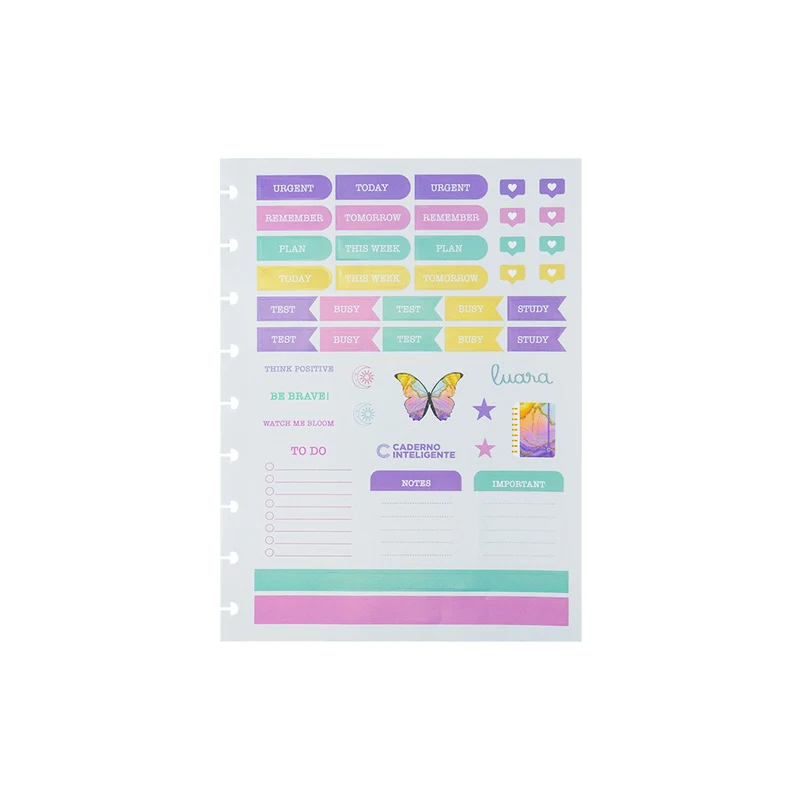 FOLHA DE ADESIVOS CI BY LUARA AURORA Médio