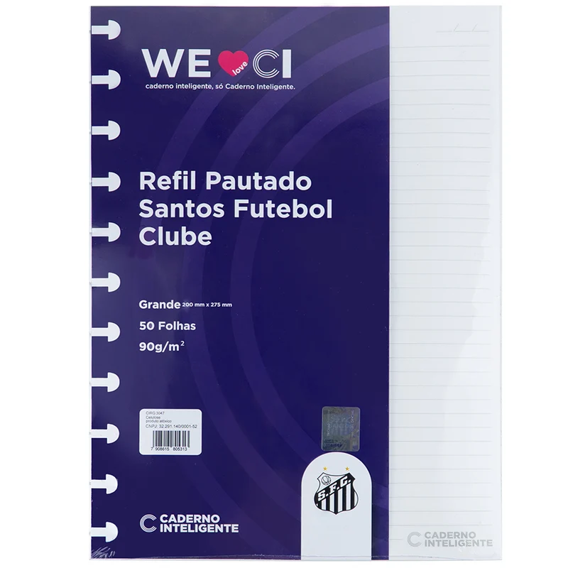 REFIL PAUTADO SANTOS Grande / 90g