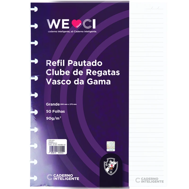 REFIL PAUTADO VASCO Grande / 90g