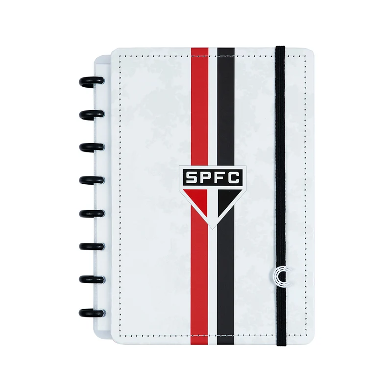 CADERNO SÃO PAULO TRICOLOR PAULISTA BRANCO A5
