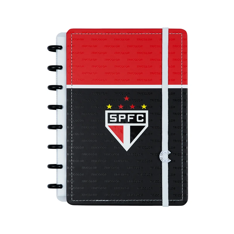 CADERNO SÃO PAULO TRICOLOR PAULISTA PRETO A5