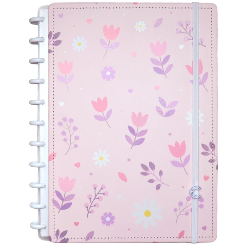CADERNO FLORAL KISS Grande