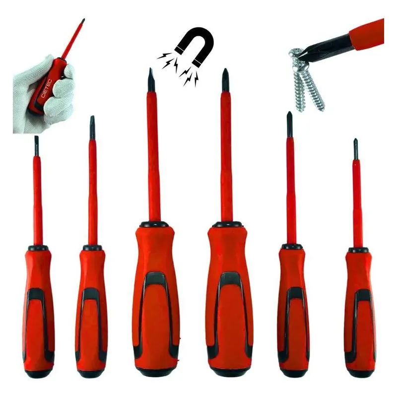 3x Jogo De Chave De Fenda Philips Isolada Eletricista Cietec