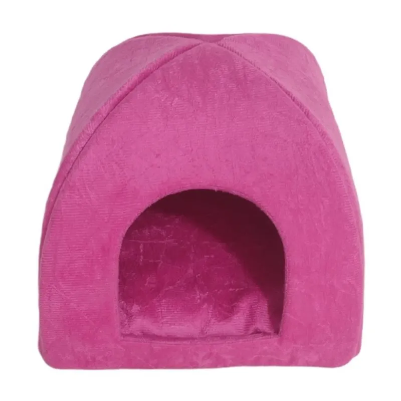 Toca Pet Iglu Pequenos Roedores Super Macia Cor Rosa Tam Pp