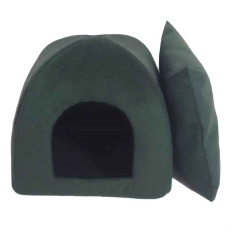 Toca Pet Iglu Pequenos Roedores Super Macia Cor Verde Tam Pp