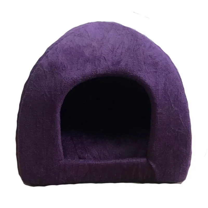 Toca Pet Iglu Pequenos Roedores Super Macia Cor Roxo Tam Pp