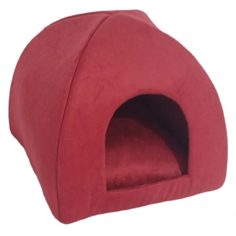 Casinha Iglu Pp Pequenos Roedores Toca Pet Vermelho