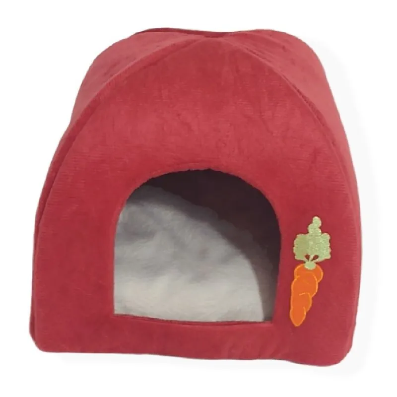Casinha Iglu P Porquinho Da Índia Toca Vermelho Cenoura