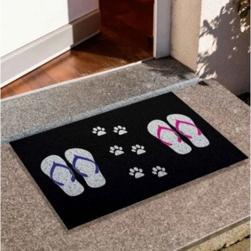 Capacho 40x60cm Chinelos Casal E Pet Antiderrapante De Porta Pequeno