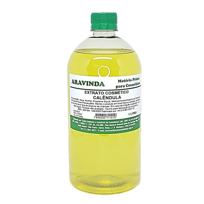 Extrato Glicólico Calêndula P/ Cosméticos 1l Ação Refrescante