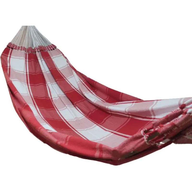 Rede Descanso Tamanho Família Super Tijubana Vermelho Branco