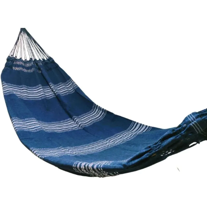 Rede De Dormir Extra Grande Gg Jeans Azul Marinho S/ Babado