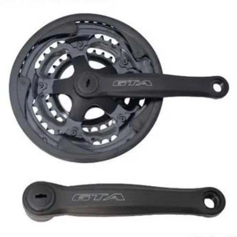 Coroa Tripla Pedivela Aço Gta 42 34 24d 170mm Com Protetor