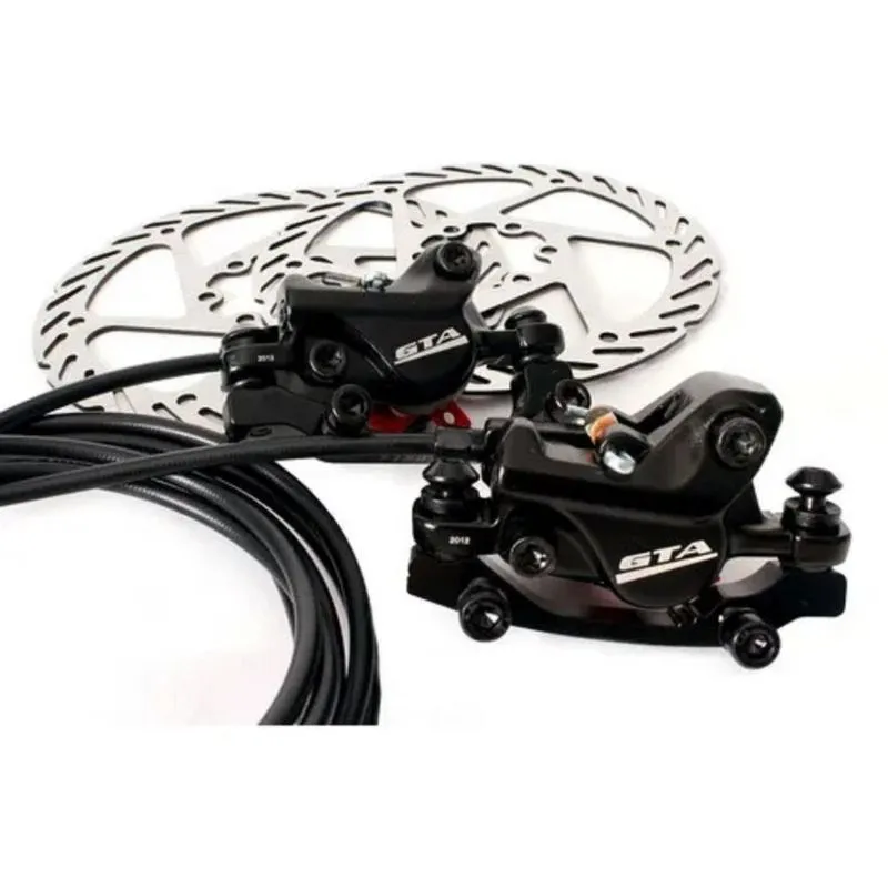 Freio Disco Hidráulico Bike Gta Com Discos 160mm Completo