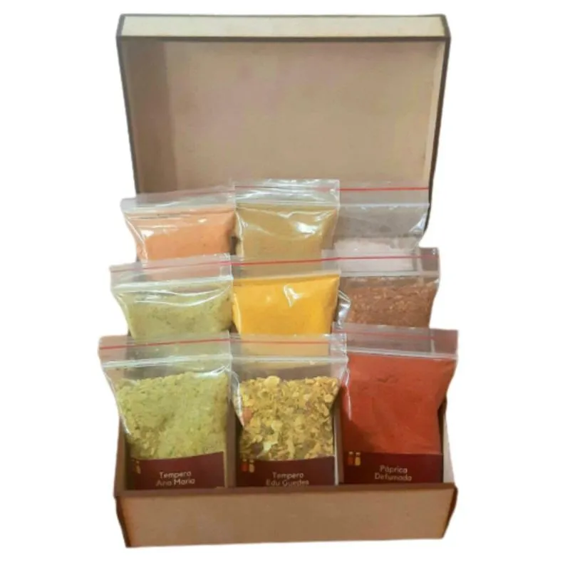 Caixa C/ 9 Sachê De Temperos Especiarias Artesanal Gourmet