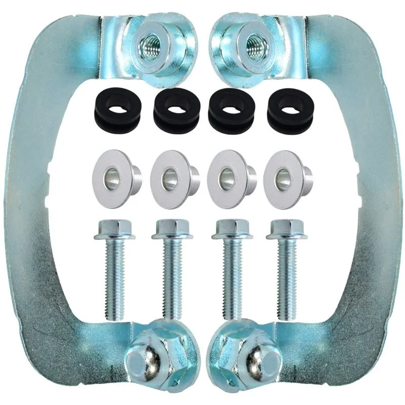 Suporte do paralama dianteiro CG125 Fan 2014 a 2018 aranha com parafusos coxim e bucha