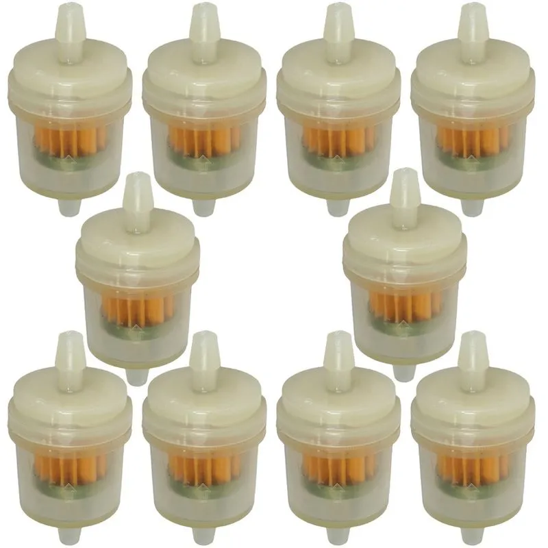 Kit 10 filtros de combustível motos carburadas CG125 CG150 YBR125 XTZ125 C100 Biz100 Biz125 XTZ125