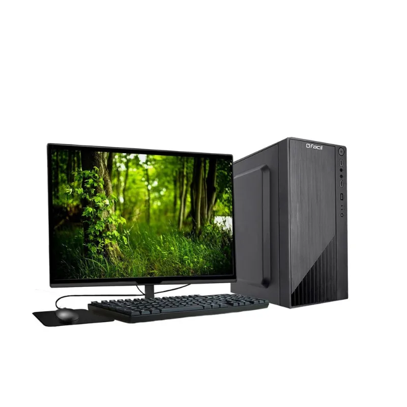 Computador Completo Fácil Intel I7 10700 8Gb Ssd 480Gb 19,5