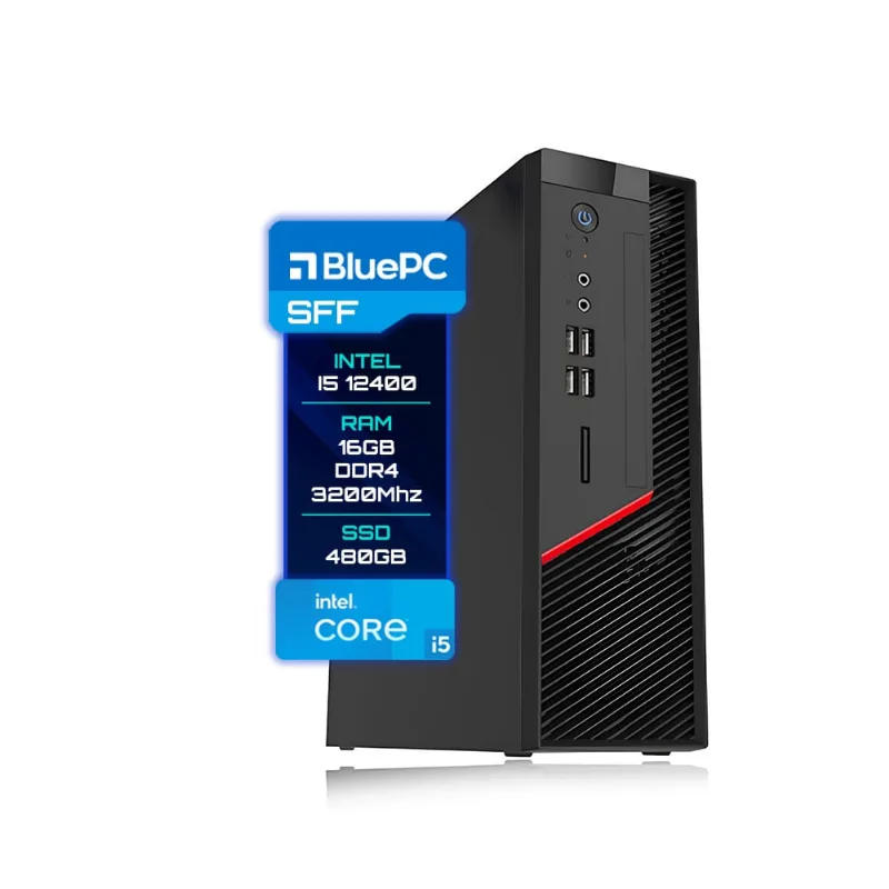 Computador BluePC sff Intel Core I5 12400 (12ª Geração) 16gb Ssd 480gb