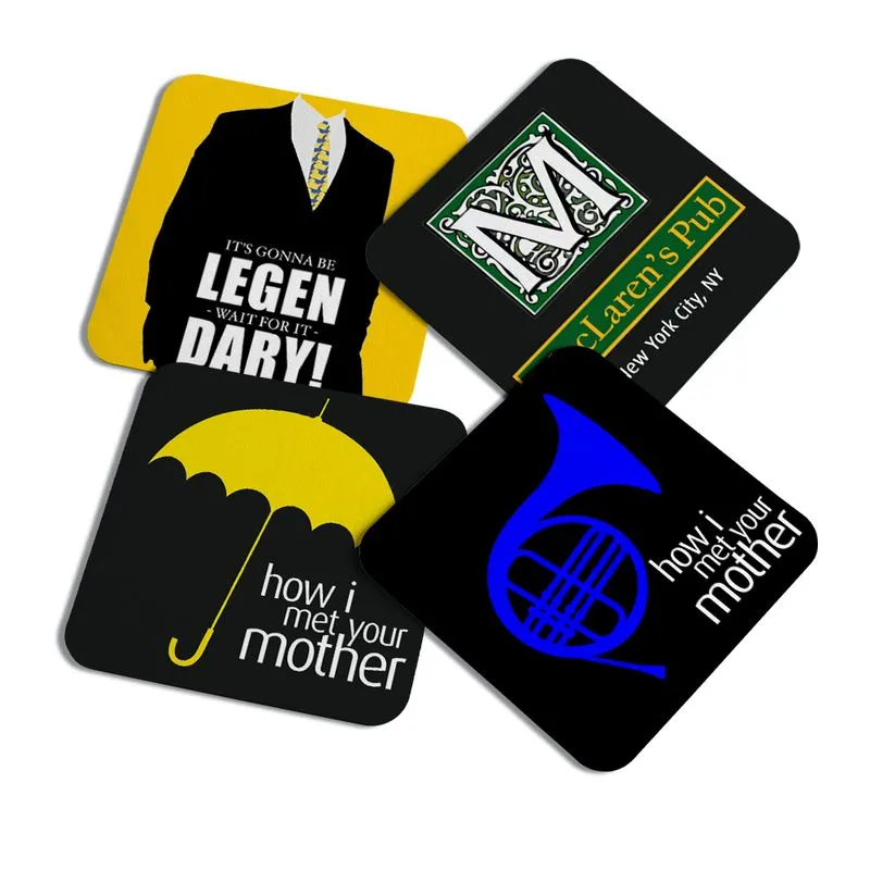Porta Copos Quadrado - Icons How I Met Your Mother