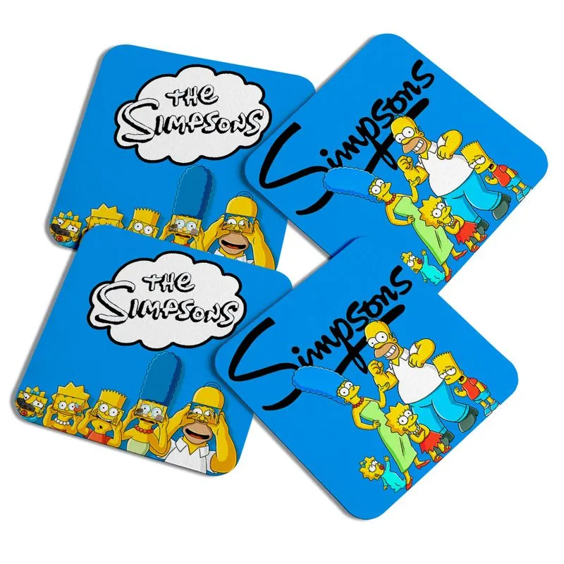 Porta Copos Quadrado - The Simpsons