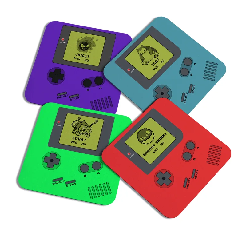 Porta Copos Gamer - Game Coasterboy 2.0 - Com 4 Peças