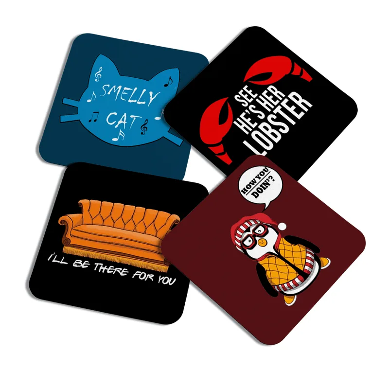 Porta Copos Geek - Icons Friends 2.0 C/4peças