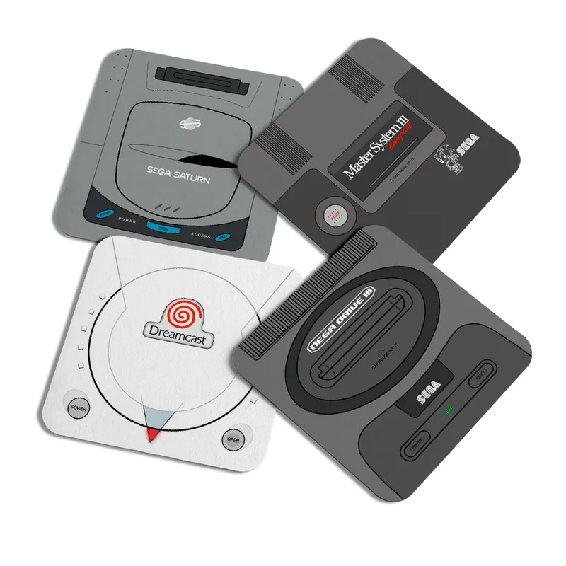 Porta Copos Gamer - Classic Consoles Super Games Sg C/ 4pç