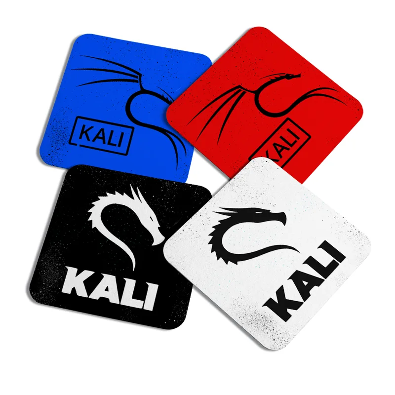Porta Copos Geek Linux Dev - Kali Linux C/4pçs