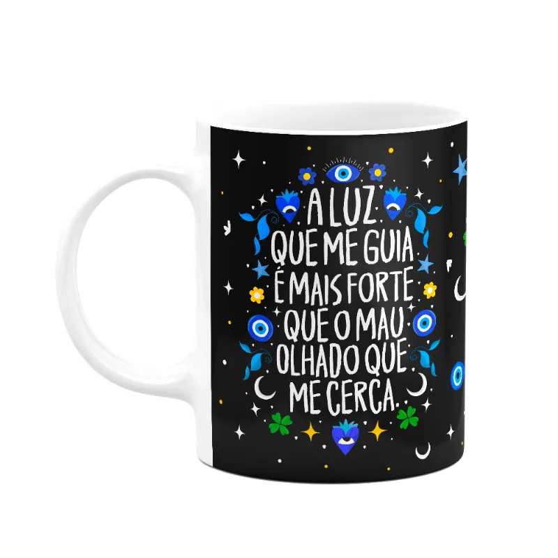 Caneca Proteção Olho Grego - A Luz Que Me Guia - B-dark