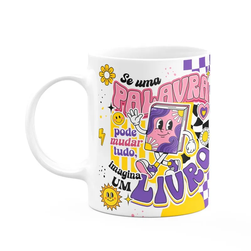 Caneca Divertida Vibes - Se Uma Palavra Pode Mudar Tudo