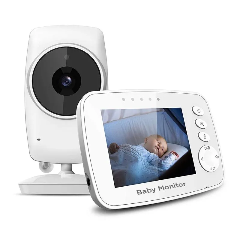 Babá Eletrônica Baby Monitor Sem Fio 2.4ghz Tela 3.2 Pol.