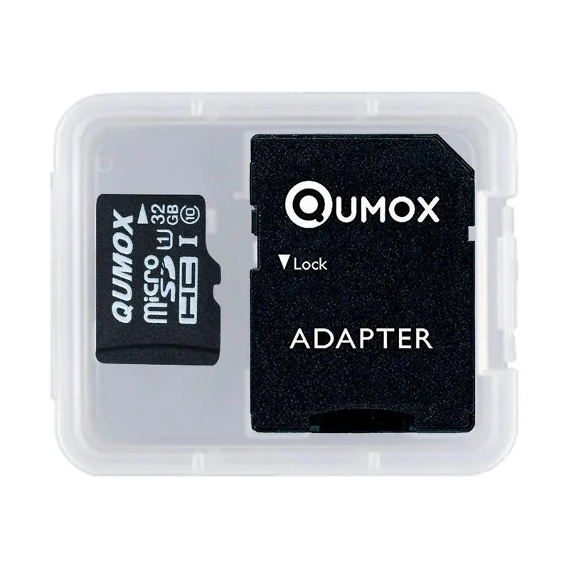 Cartão De Memória Micro Sd Qumox 32gb Microsd Adap E Case
