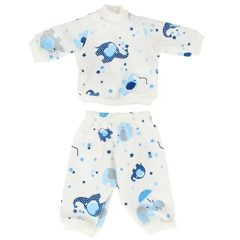 ROUPA BONECA BABY ALIVE - PIJAMA ELEFANTE - CASINHA 4