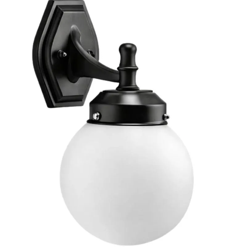Arandela Globo Luminária de Parede E27 Aluminío Termoplástico Bivolt Jardins Caminhos Dital