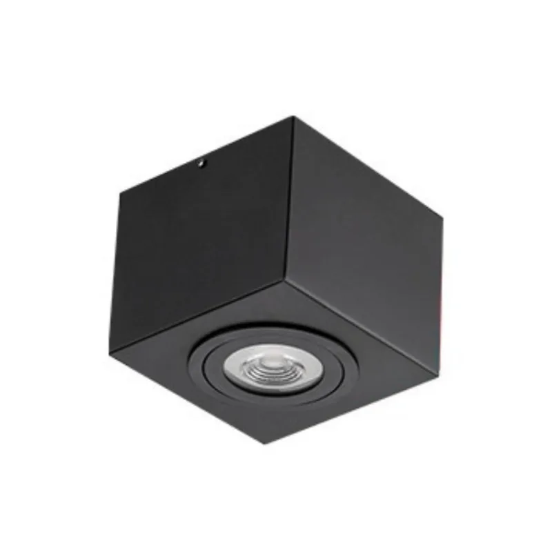 Luminária Plafon Sobrepor Preto 13x10,5cm Bivolt Dital Bivolt