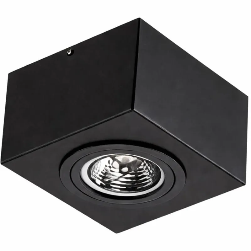 Luminária Plafon de Sobrepor Box 13x8,5cm Bivolt Soquete GU10 Dital Hall de Entrada Corredores