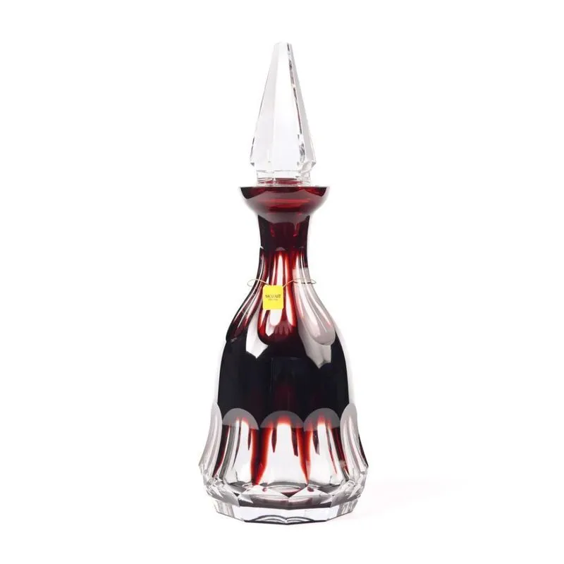 Licoreira Em Cristal Vermelho Monzart