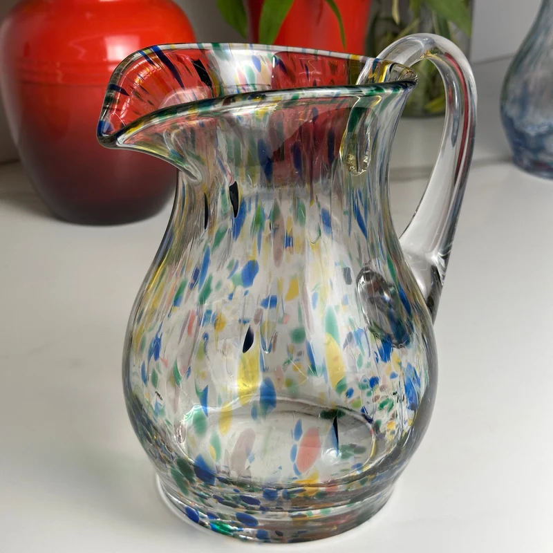 Jarra Mozart em Puro Cristal Murano Colors Torcido Colorida 1,7L
